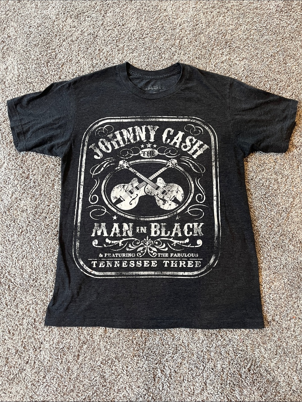 'Man in Black' Graphic T-Shirt - Black